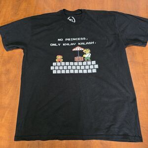 The Simpsons x Mario Bros No Princess Only Khlav Kalash Preshrunk Graphic Tee XL